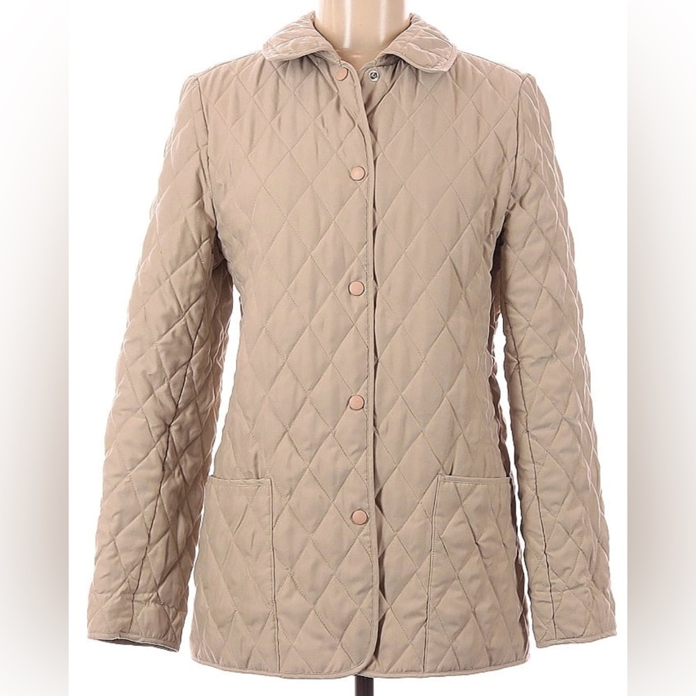 Harold's Size M quilted tan Jacket